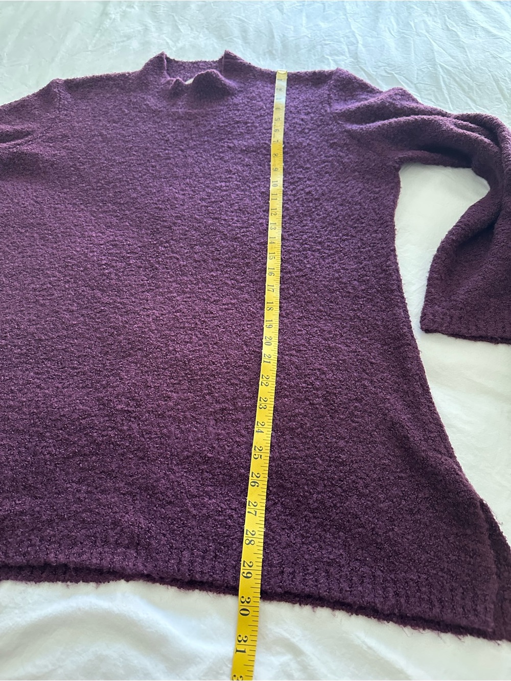 Calvin Klein Plum Mock Neck Tunic Sweater, size XL - Picture 11 of 14